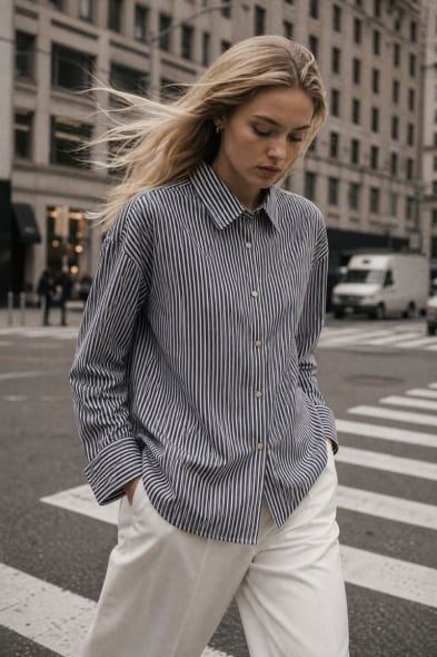 GILET LONG À MANCH